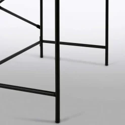 Outlet Wohnen Schreibtisch aus Metall in Schwarz - Andjes