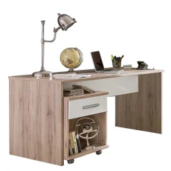Clearance Wohnen Schreibtisch in Eiche San Remo & Weiß - Abrud