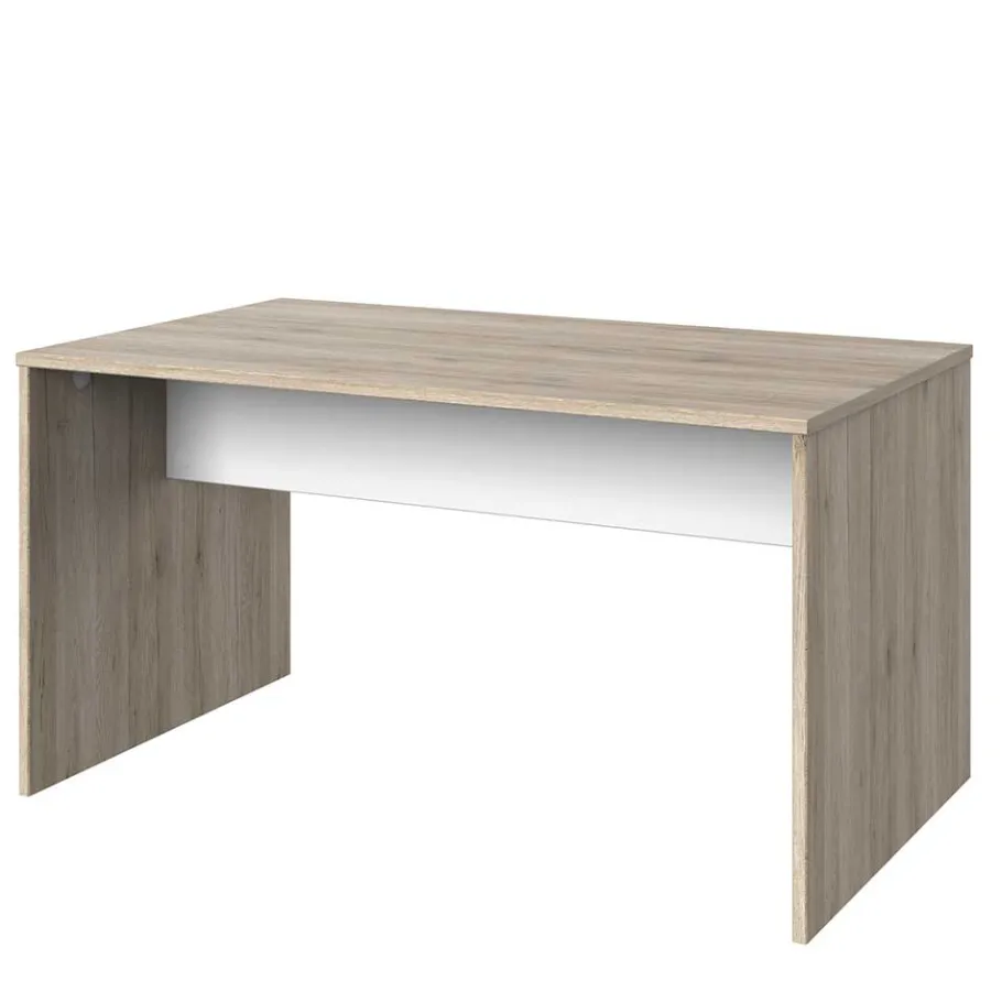 Clearance Wohnen Schreibtisch in Eiche San Remo & Weiß - Abrud