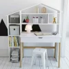 Discount Wohnen Schreibtisch mit Regal im Hausdesign - Mounty (zweiteilig)