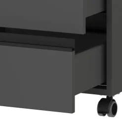 Clearance Wohnen Schreibtisch Rollcontainer in Dunkelgrau - Espnoz