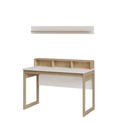 Wohnen Schreibtisch und Wandboard Set - Ovidio (zweiteilig)