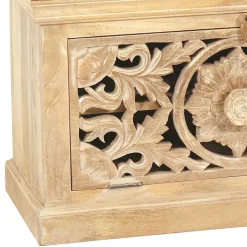 Best Wohnen Schuhbank aus Mangoholz Sandfarben - Runiasa