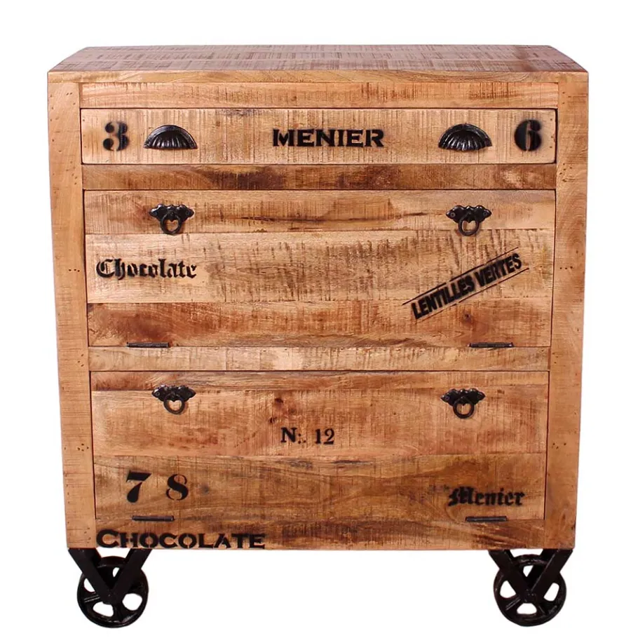 Hot Wohnen Schuhschrank aus Recyclingholz & Metall - Indri