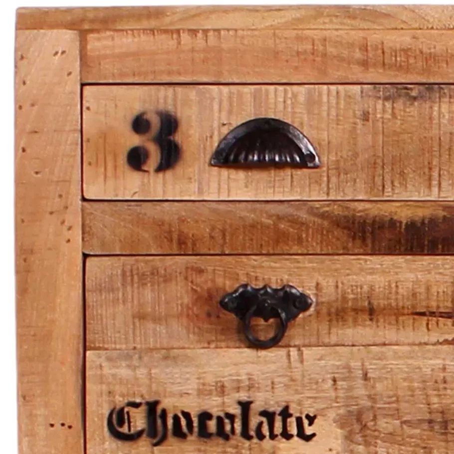 Hot Wohnen Schuhschrank aus Recyclingholz & Metall - Indri