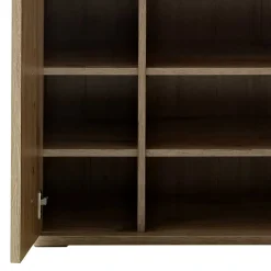 Hot Wohnen Schuhschrank in Wildeiche Optik & Grau - Baiamare