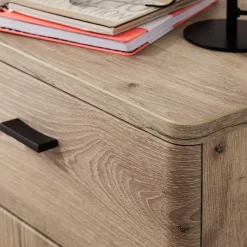 Hot Wohnen Schuhschrank in Wildeiche Optik & Grau - Baiamare