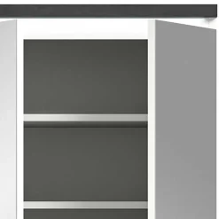 Outlet Wohnen Schuhschrank mit vier Spiegeltüren - Suad