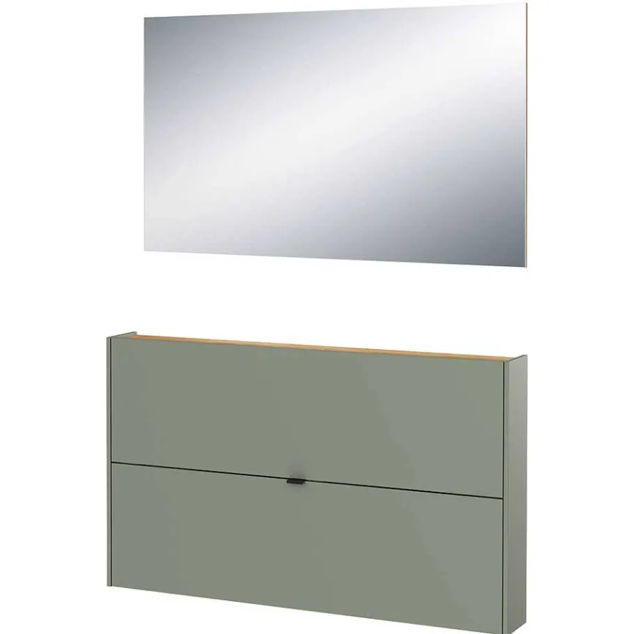 Online Wohnen Schuhschrank und Spiegel Set - Point (zweiteilig)