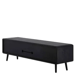 Best Wohnen Schwarz geöltes TV Board aus Eiche - Vlotho