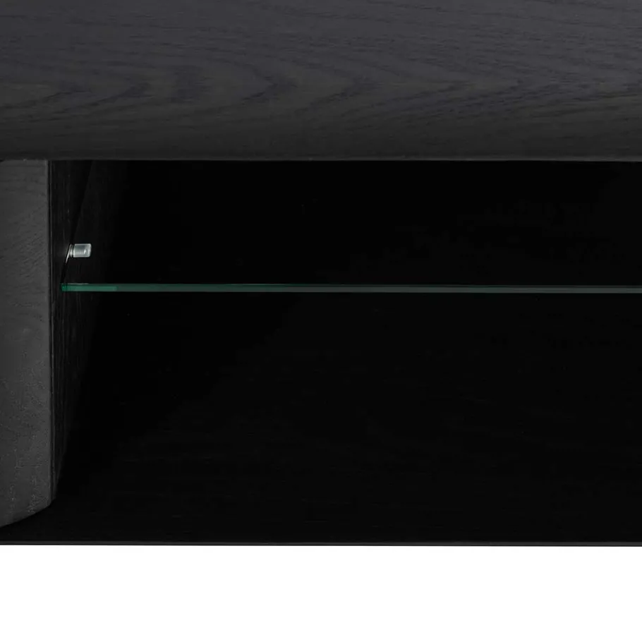 Best Wohnen Schwarz geöltes TV Board aus Eiche - Vlotho
