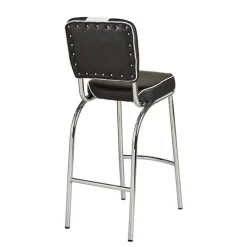 Online Wohnen Schwarz Weißes Bartisch Set Barataria im Retro Diner Style (fünfteilig)