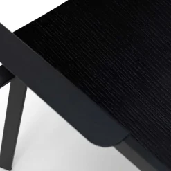 Clearance Wohnen Schwarze Designstühle mit Armlehnen - Lejadro (4er Set)