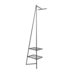 Outlet Wohnen Schwarze Metallgarderobe in modernem Design - Estren