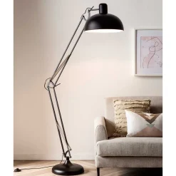 Clearance Wohnen Schwarze Stehleuchte im Retro Design - Cretas