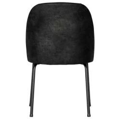 Discount Wohnen Schwarze Stühle aus Recyclingleder - Amaikan (2er Set)