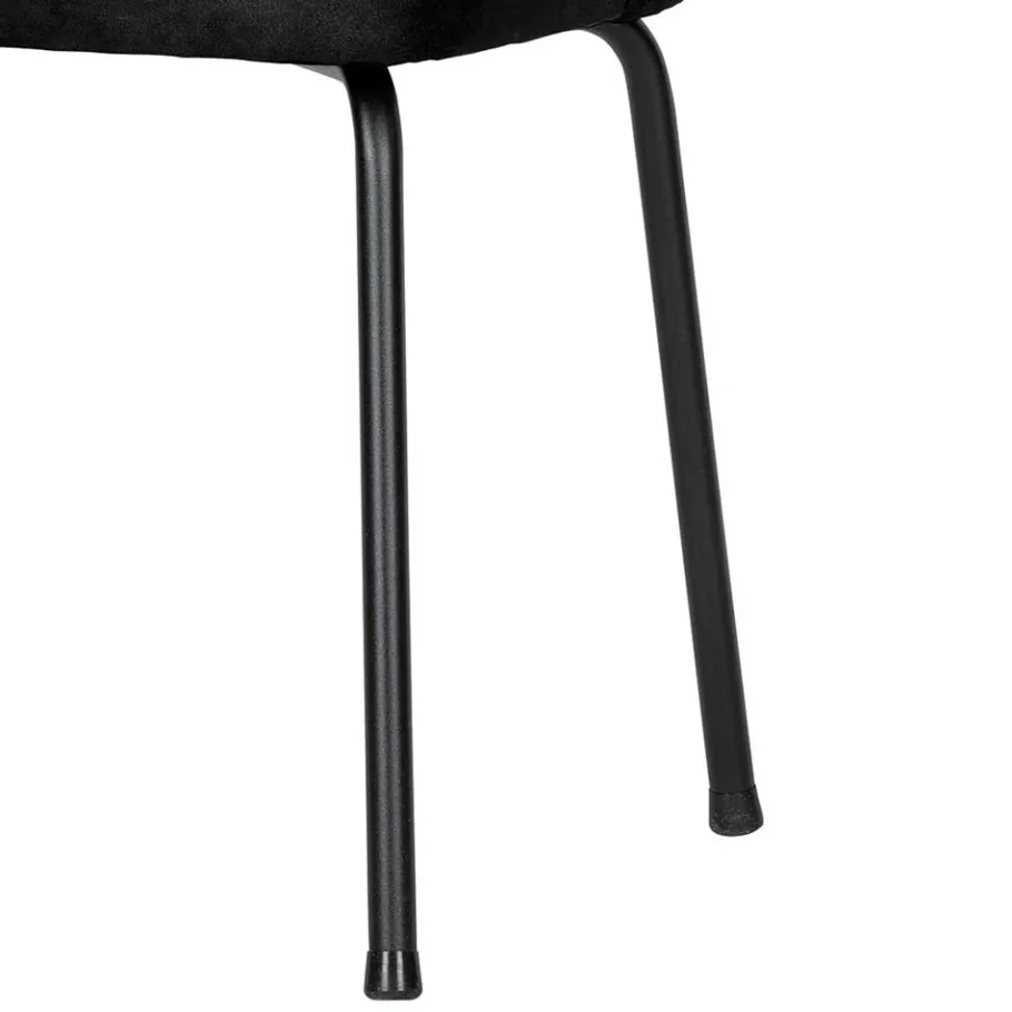 Discount Wohnen Schwarze Stühle aus Recyclingleder - Amaikan (2er Set)