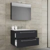 Sale Wohnen Schwarzer Badezimmer-Waschplatz Set - Gloriella (zweiteilig)
