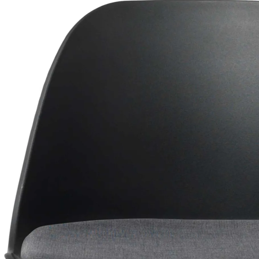 Discount Wohnen Schwarzer Barstuhl mit Schalensitz Kunststoff - Formentera