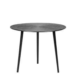 Clearance Wohnen Schwarzer Dreisatztisch aus Metall - Lasperla (dreiteilig)