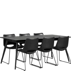 Sale Wohnen Schwarzer Esszimmer Tisch im Retro Style - Vartana