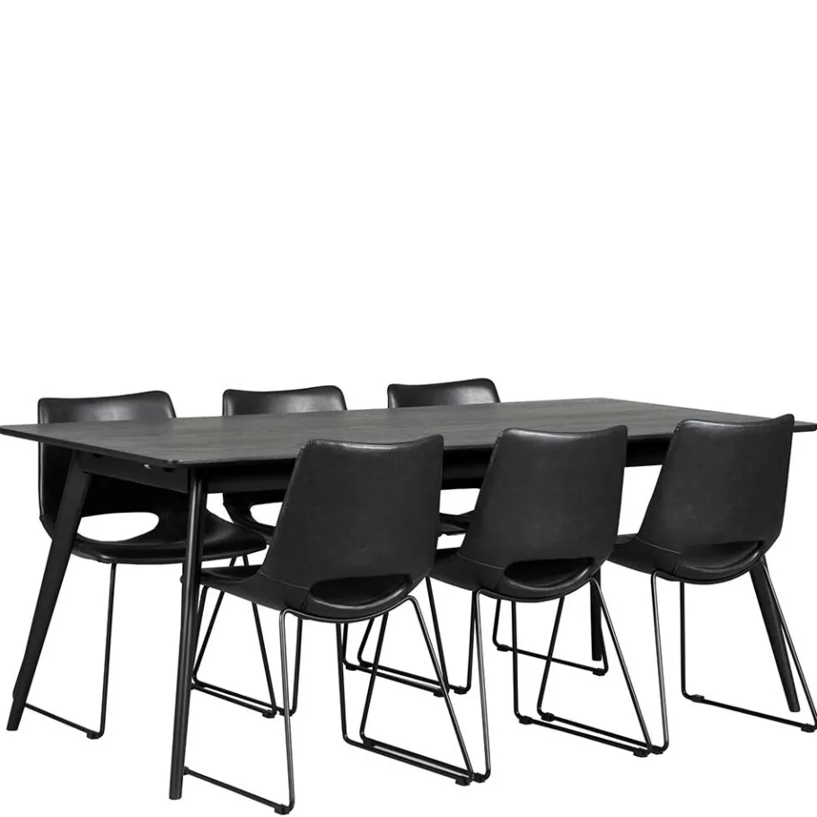 Sale Wohnen Schwarzer Esszimmer Tisch im Retro Style - Vartana