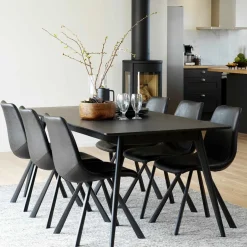 Sale Wohnen Schwarzer Esszimmer Tisch im Retro Style - Vartana