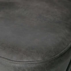 Clearance Wohnen Schwarzer Ledersessel Retro Carlot aus Recyclingleder