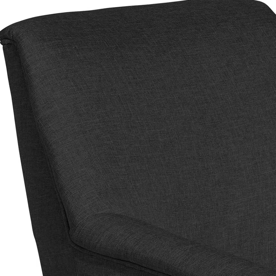 Outlet Wohnen Schwarzer Polstersessel aus Webstoff - Chiosma