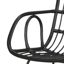Outlet Wohnen Schwarzer Schaukelstuhl modern - Italiano