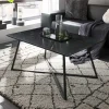 Hot Wohnen Schwarzer Wohnzimmer Sofatisch mit Marmorplatte - Anyala