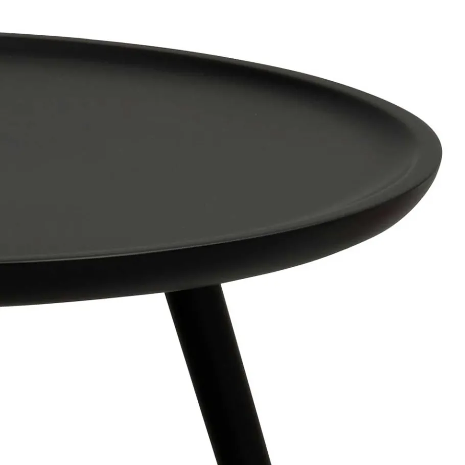 Wohnen Schwarzer Wohnzimmertisch mit 3-Fußgestell - Nadia