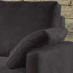 Clearance Wohnen Schwarzes 2er Sofa mit Schlaffunktion - Laromain