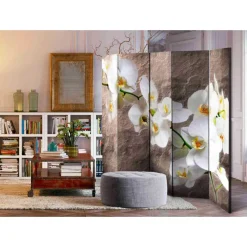 Discount Wohnen 2-seitig bedruckter Paravent aus Leinwand - Lorenzina