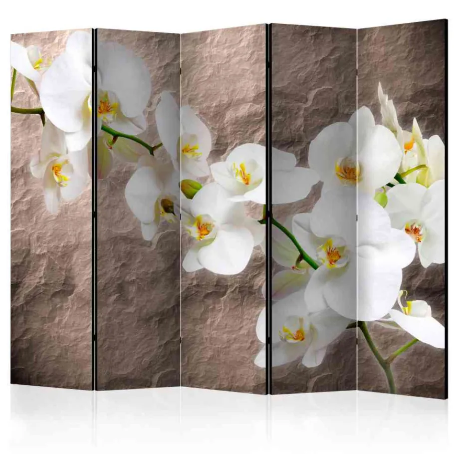 Discount Wohnen 2-seitig bedruckter Paravent aus Leinwand - Lorenzina