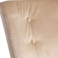 Discount Wohnen Sessel aus Samtvelours Beige - Modena