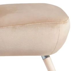 Discount Wohnen Sessel aus Samtvelours Beige - Modena
