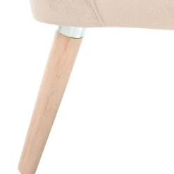 Discount Wohnen Sessel aus Samtvelours Beige - Modena