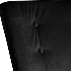 Discount Wohnen Sessel aus Samtvelours in Schwarz - Adaliz