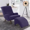 Clearance Wohnen Sessel aus Velours in Violett - Cregorian