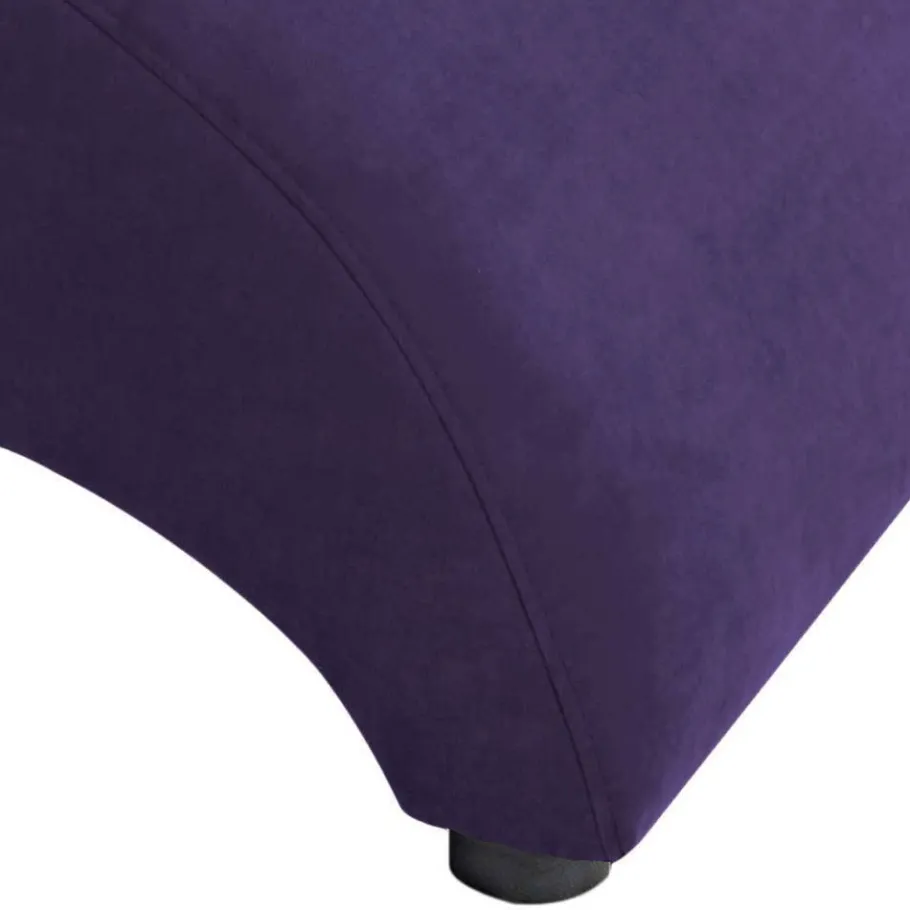 Clearance Wohnen Sessel aus Velours in Violett - Cregorian