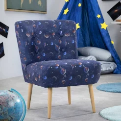 Best Wohnen Sessel in Blau mit Planeten und Sternen - Marcs