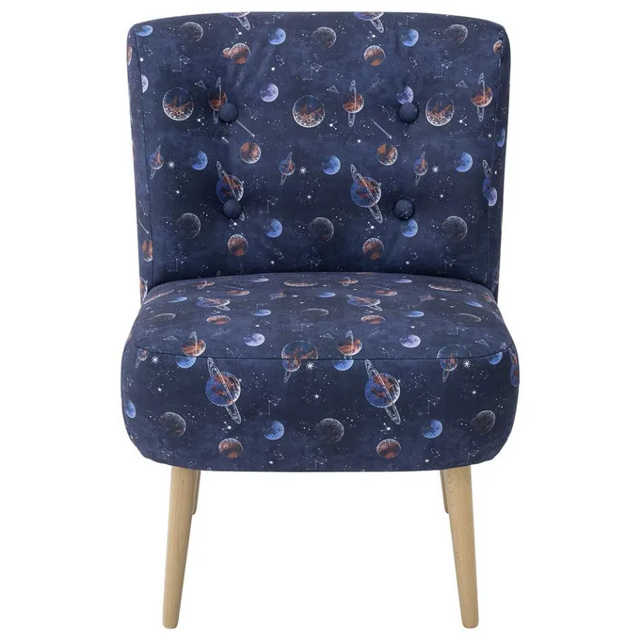 Best Wohnen Sessel in Blau mit Planeten und Sternen - Marcs