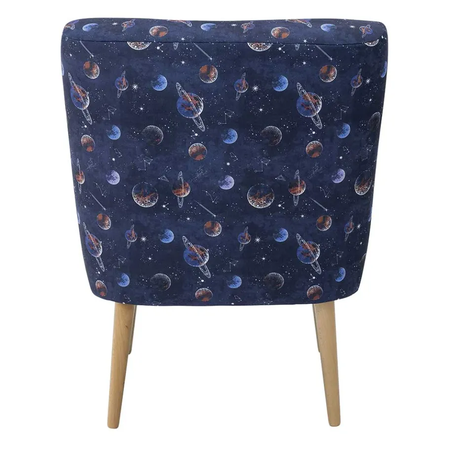 Best Wohnen Sessel in Blau mit Planeten und Sternen - Marcs