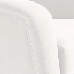 Hot Wohnen Sessel in Creme Velours-Stoff - Emia