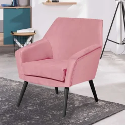 Online Wohnen Sessel in Rosa und Schwarz - Lanaca