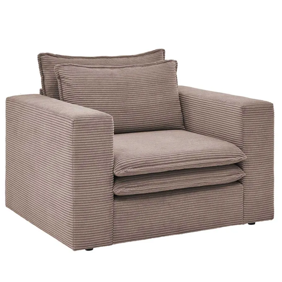 Sale Wohnen Sessel mit Hocker im Set - Anyna (zweiteilig)