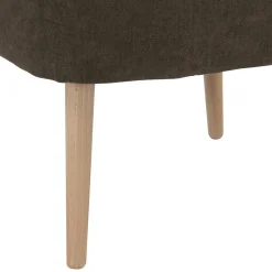Clearance Wohnen Sessel mit vier Knopfheftungen in Dunkelbraun - Sebastiano