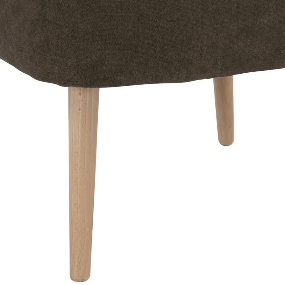 Clearance Wohnen Sessel mit vier Knopfheftungen in Dunkelbraun - Sebastiano