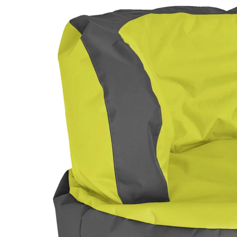 Outlet Wohnen Sessel Sitzsack Mapsy in Grün Grau